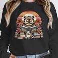 Owl Reading Books Book Library Bookworm Unisex Sweatshirt