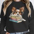 Papillon Books Reading Dog Breed Graphic For Men Women Kids Unisex Sweatshirt Papillon Books Reading Dog Breed Graphic For Men Women Kids Unisex Sweatshirt