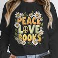 Peace Love Books Librarian Teacher Life Book Library Unisex Sweatshirt Peace Love Books Librarian Teacher Life Book Library Unisex Sweatshirt