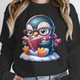 Penguin Reading a Book Animal Unisex Sweatshirt