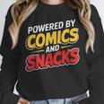 Powered By Comics And Snacks Comic Book Lover Unisex Sweatshirt Powered By Comics And Snacks Comic Book Lover Unisex Sweatshirt