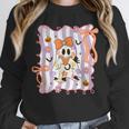 Preppy Coquette Bow Ghost Reading Books Halloween Book Unisex Sweatshirt