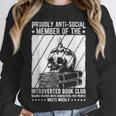 PROUDLY ANTI-SOCIAL MEMBER OF THE Introverted Book Club Unisex Sweatshirt PROUDLY ANTI-SOCIAL MEMBER OF THE Introverted Book Club Unisex Sweatshirt