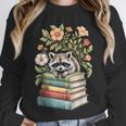 Raccoon Books Reading Flowers Unisex Sweatshirt
