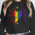 Rainbow Book With Stars And Moon Phases Gay Pride LGBT Unisex Sweatshirt