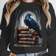 Raven On A Stack Of Books Wisdom Of Odin Unisex Sweatshirt