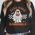 Read More Books Cute Ghost Reading Book Teacher Halloween Unisex Sweatshirt Read More Books Cute Ghost Reading Book Teacher Halloween Unisex Sweatshirt