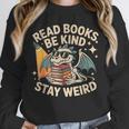 Read Books Be Kind Stay Weird Book Dragon Skeleton Reading Unisex Sweatshirt Read Books Be Kind Stay Weird Book Dragon Skeleton Reading Unisex Sweatshirt