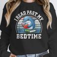 I Read Past My Bedtime Reading Dolphin Book Lover Unisex Sweatshirt