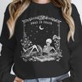 Read In Peace Skeleton Reading Book Halloween Bookish Unisex Sweatshirt