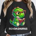 Readasaurus Reading Dinosaur Book Reader Bookworm Unisex Sweatshirt Readasaurus Reading Dinosaur Book Reader Bookworm Unisex Sweatshirt