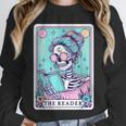 The Reader Retro Reading Skeleton Books Flowers Tarot Card Unisex Sweatshirt The Reader Retro Reading Skeleton Books Flowers Tarot Card Unisex Sweatshirt