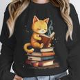 Reading Cat Books Cute Unisex Sweatshirt