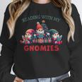 Reading With My Gnomies Reading Book Christmas Unisex Sweatshirt Reading With My Gnomies Reading Book Christmas Unisex Sweatshirt