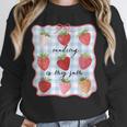 Reading Is My Jam Preppy Stawberry Bookworm Book Lover Nerd Unisex Sweatshirt Reading Is My Jam Preppy Stawberry Bookworm Book Lover Nerd Unisex Sweatshirt