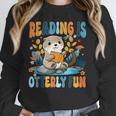 Reading Is Otterly Fun Sea Otter Book Lover Bookworm Unisex Sweatshirt