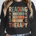 Reading Is My Therapy Book Lover Unisex Sweatshirt