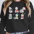 Reading Snowman Christmas Book Lovers Bookworm Librarian Unisex Sweatshirt