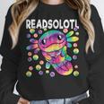 Readsolotl Cute Axolotl Book Lover Reading Women Girls Unisex Sweatshirt