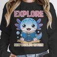 Readsolotl Kawaii Axolotl Book Lover Reading Unisex Sweatshirt Readsolotl Kawaii Axolotl Book Lover Reading Unisex Sweatshirt