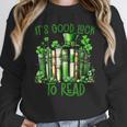 Retro Book Lucky Reading Teacher St Patrick's Day -Adults Small Cotton Blend Polyester Blend Short Sleeve Unisex Sweatshirt Retro Book Lucky Reading Teacher St Patrick's Day -Adults Small Cotton Blend Polyester Blend Short Sleeve Unisex Sweatshirt