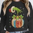 Retro Christmas Ornament Book Christmas Teacher Librarian Unisex Sweatshirt