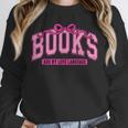 Retro Pink Coquette Bow Valentine Book Lover Varsity Unisex Sweatshirt