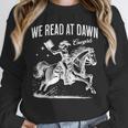 Retro We Read At Dawn Cowgirl Western Librarian Book Lover Unisex Sweatshirt Retro We Read At Dawn Cowgirl Western Librarian Book Lover Unisex Sweatshirt