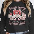 Retro Read Your Heart Out Valentine’s Day Teacher Book Lover Unisex Sweatshirt