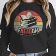 Retro Vintage FREADom Anti Ban Books Freedom To Read Unisex Sweatshirt