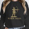 Robin Hood The Archer Book Cover Illustration In Gold Unisex Sweatshirt Robin Hood The Archer Book Cover Illustration In Gold Unisex Sweatshirt