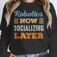 Robotics Now Minimal Socializing Introvert Vintage Unisex Sweatshirt