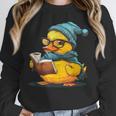 Rubber Duck Reading Book Rubber Duckie Reader Coffee Lover Unisex Sweatshirt