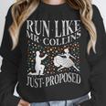 Run Like Mr Collins Just Proposed Vintage Book Quote Unisex Sweatshirt Run Like Mr Collins Just Proposed Vintage Book Quote Unisex Sweatshirt
