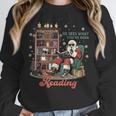He Sees What You'Ve Been Reading Santa Christmas Bookish Unisex Sweatshirt