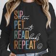 Sip Tea Pet Cats Read Books Repeat Book Cat Lover Unisex Sweatshirt Sip Tea Pet Cats Read Books Repeat Book Cat Lover Unisex Sweatshirt