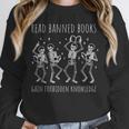 Skeleton Read Banned Books Gain Forbidden Knowledge Unisex Sweatshirt