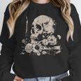 Skull Books Flowers Goth Reader Grunge Dark Alt Aesthetic Unisex Sweatshirt Skull Books Flowers Goth Reader Grunge Dark Alt Aesthetic Unisex Sweatshirt