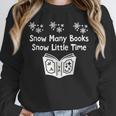 Snow Many Books Snow Little Time Reading Christmas Book Club Unisex Sweatshirt Snow Many Books Snow Little Time Reading Christmas Book Club Unisex Sweatshirt