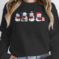 Snowman Reading Books Teacher Librarian Bookworm Christmas Unisex Sweatshirt