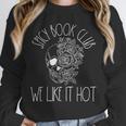 Spicy Book Club Women Dark Romance Lover Bookish Skeleton Unisex Sweatshirt