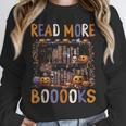 Spooky Halloween Bookshelf Bookcase Read More Books Unisex Sweatshirt Spooky Halloween Bookshelf Bookcase Read More Books Unisex Sweatshirt