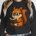 Squirrel Reading Book Lover Unisex Sweatshirt