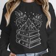 Stack Of Books And Dragons Bookworm Fantasy Books Lover Unisex Sweatshirt