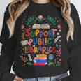 Support Public Libraries Book Nerd Outfit For Book Lovers Unisex Sweatshirt Support Public Libraries Book Nerd Outfit For Book Lovers Unisex Sweatshirt
