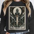 Tarot Cards Guide Book Esoteric Mysticism Clothing Tarot Card Justice Unisex Sweatshirt