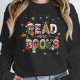 Teacher Read More Books Christmas Reading Bookworm Librarian Unisex Sweatshirt Teacher Read More Books Christmas Reading Bookworm Librarian Unisex Sweatshirt