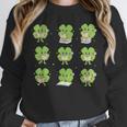 Teacher Reading Shamrock St Patrick’s Day Book Lover Kids Unisex Sweatshirt