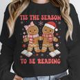 Tis The Season Reading Christmas Shirt Book Lovers Teacher Unisex Sweatshirt