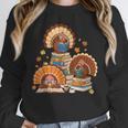 Turkey Read Books Reading Fall Thanksgiving Teacher Unisex Sweatshirt